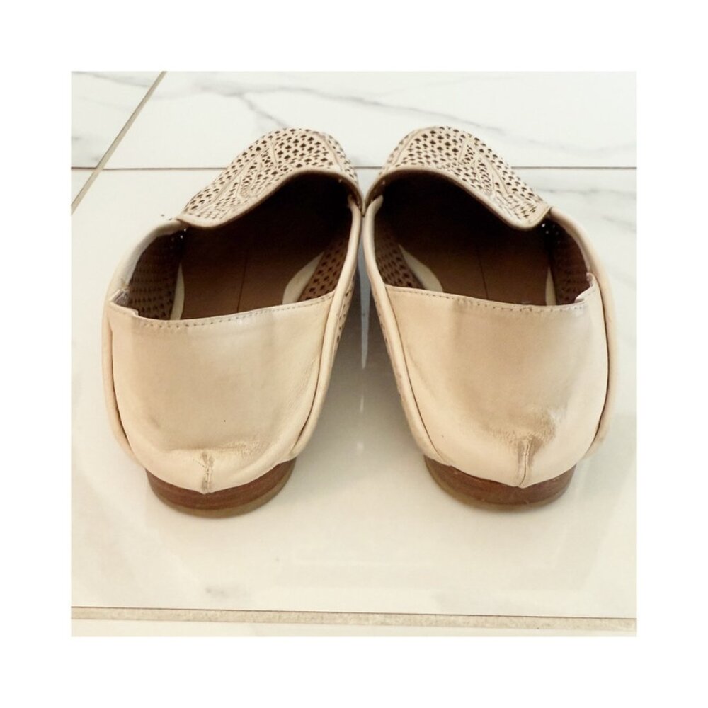 Anthropologie Lola Cruz Palm Perforated Ballet Flat Slides US8 EU38 - Picture 7 of 15